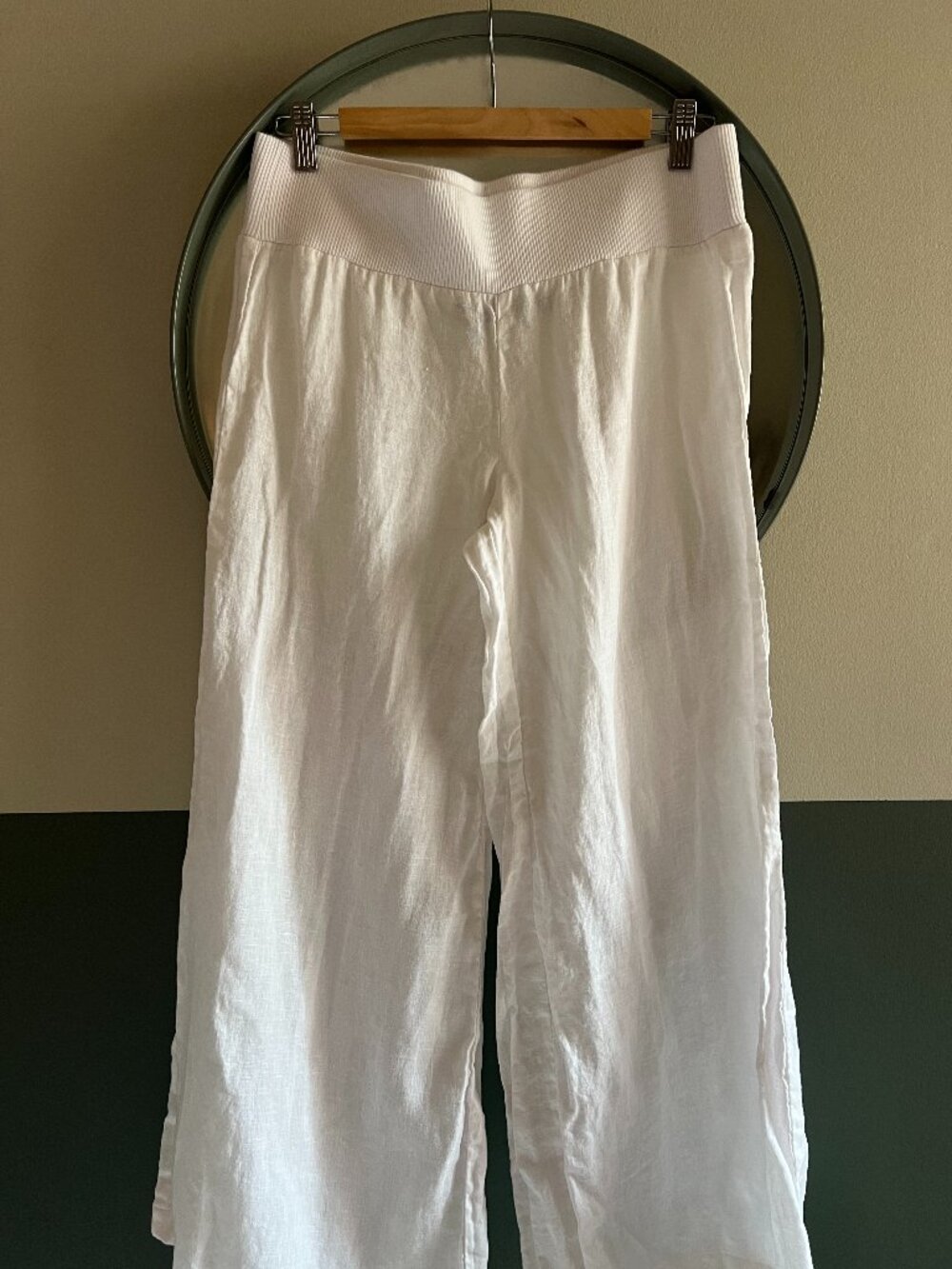 Wide Linen Trousers – S – Enza Costa